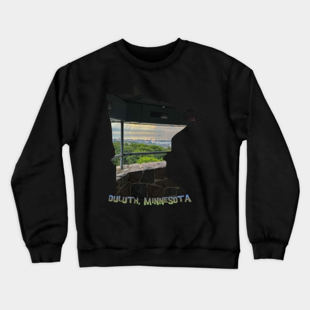 Duluth, Minnesota - View from Enger Tower Crewneck Sweatshirt by gorff